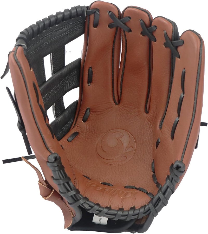 PHINIX Adult All Leather Baseball Slow-Pitch Softball Glove 12.5" - Image 3